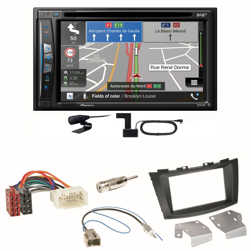 Pioneer AVIC-Z730DAB Navigation Bluetooth Einbauset für Suzuki Swift Sport FZ NZ Pioneer AVIC-Z730DAB Navigation Bluetooth Einbauset für Suzuki Swift Sport FZ NZ
