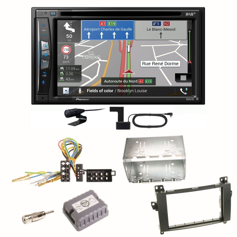 Pioneer AVIC-Z730DAB Navigation Bluetooth Einbauset für Mercedes Vito Viano W639 Pioneer AVIC-Z730DAB Navigation Bluetooth Einbauset für Mercedes Vito Viano W639