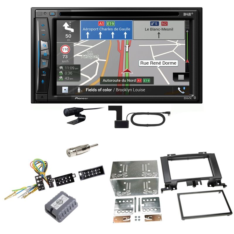 Pioneer AVIC-Z730DAB Navigation MP3 Einbauset für Mercedes Sprinter W906 Crafter Pioneer AVIC-Z730DAB Navigation MP3 Einbauset für Mercedes Sprinter W906 Crafter