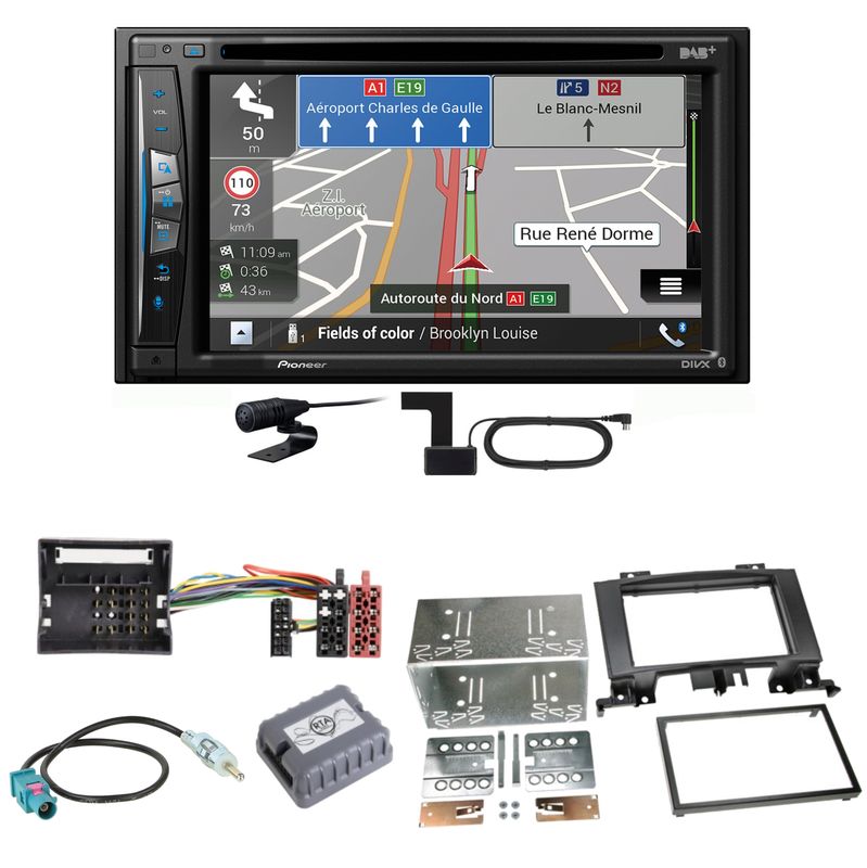 Pioneer AVIC-Z730DAB Navigation USB Einbauset für Mercedes Sprinter W906 Crafter Pioneer AVIC-Z730DAB Navigation USB Einbauset für Mercedes Sprinter W906 Crafter
