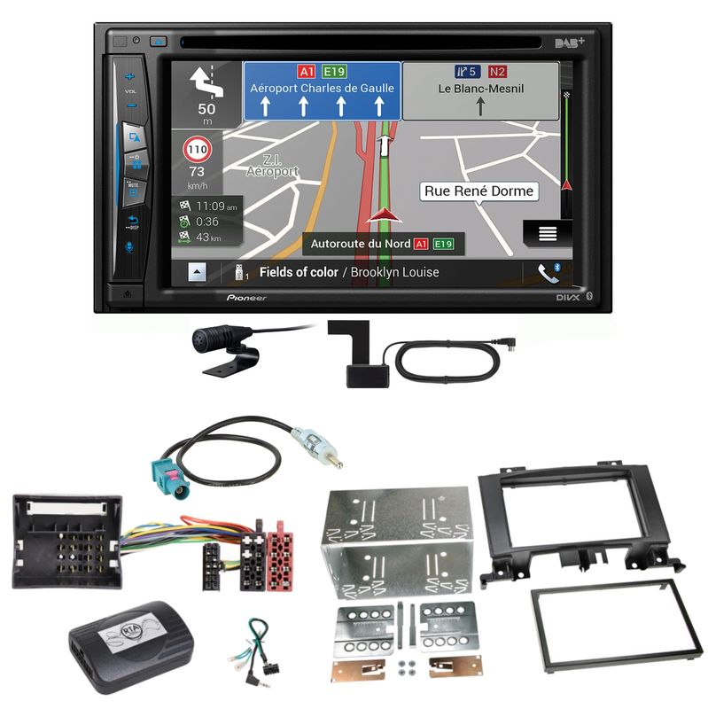 Pioneer AVIC-Z730DAB Navigation USB Einbauset für Mercedes Sprinter W906 Crafter Pioneer AVIC-Z730DAB Navigation USB Einbauset für Mercedes Sprinter W906 Crafter