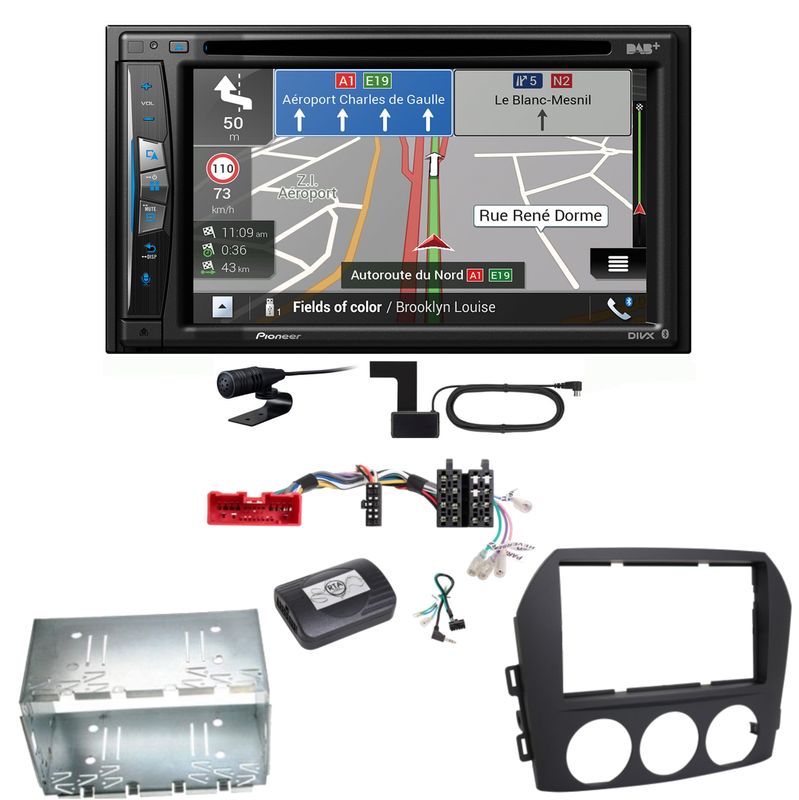 Pioneer AVIC-Z730DAB Navigation Bluetooth USB MP3 Einbauset für Mazda MX-5 NC Pioneer AVIC-Z730DAB Navigation Bluetooth USB MP3 Einbauset für Mazda MX-5 NC