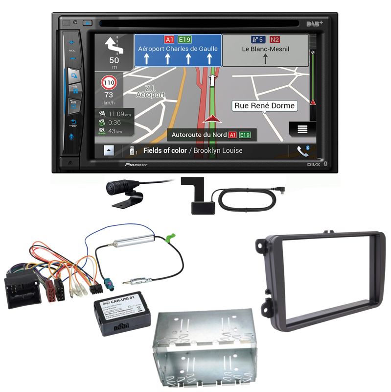 Pioneer AVIC-Z730DAB Navigation CD USB Einbauset für Tiguan Amarok Caddy Jetta Pioneer AVIC-Z730DAB Navigation CD USB Einbauset für Tiguan Amarok Caddy Jetta
