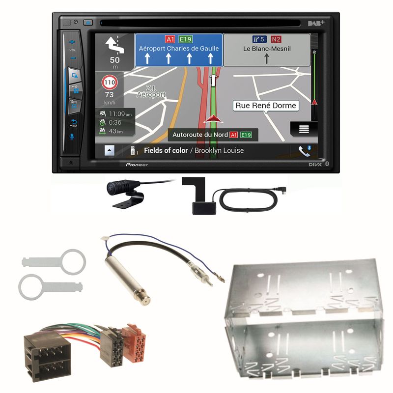 Pioneer AVIC-Z730DAB Navigation CD USB Einbauset für Polo 6N2 9N Bora Ibiza 6L Pioneer AVIC-Z730DAB Navigation CD USB Einbauset für Polo 6N2 9N Bora Ibiza 6L