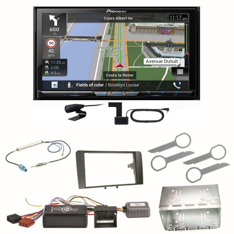 Pioneer AVIC-Z830DAB Bluetooth USB Digitalradio USB Einbauset für Audi A3 8P 8PA