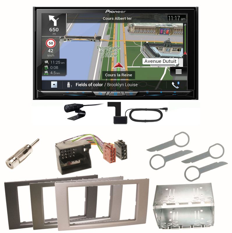 Pioneer AVIC-Z830DAB Bluetooth USB Einbauset für Ford Focus C-Max Fiesta Transit Pioneer AVIC-Z830DAB Bluetooth USB Einbauset für Ford Focus C-Max Fiesta Transit