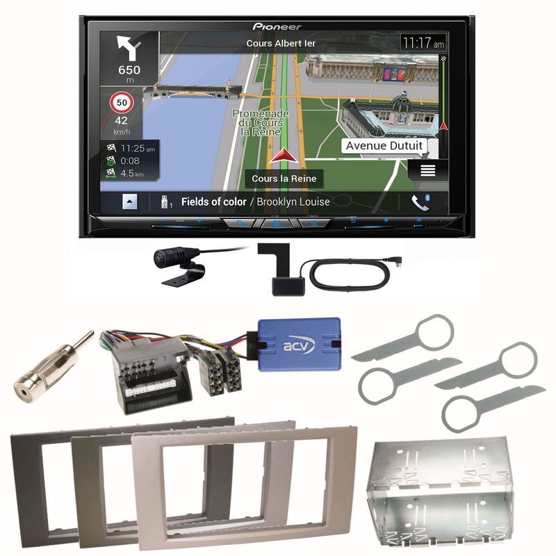 Pioneer AVIC-Z830DAB Bluetooth USB Einbauset für Ford Kuga Fusion Galaxy S-Max Pioneer AVIC-Z830DAB Bluetooth USB Einbauset für Ford Kuga Fusion Galaxy S-Max