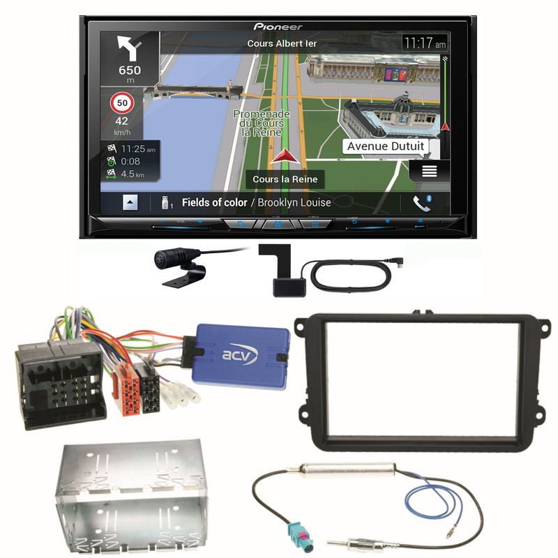 Pioneer AVIC-Z830DAB Bluetooth USB Einbauset für EOS Polo Caddy Amarok Scirocco Pioneer AVIC-Z830DAB Bluetooth USB Einbauset für EOS Polo Caddy Amarok Scirocco