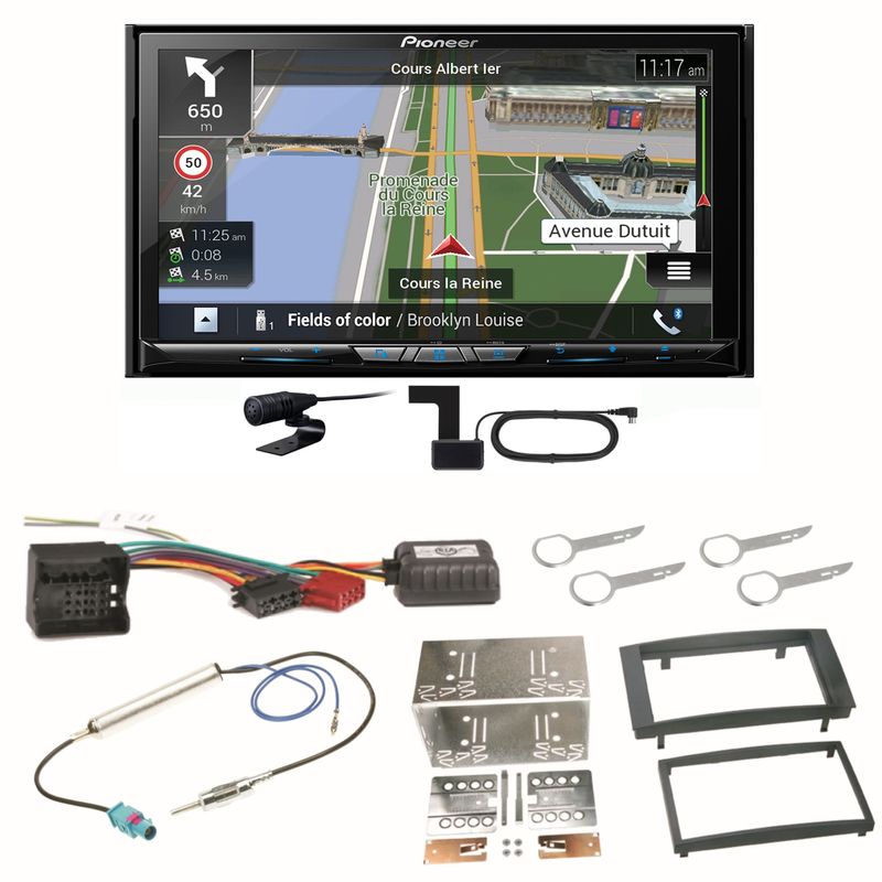 Pioneer AVIC-Z830DAB Navigation DAB+ USB MP3 Einbauset für T5 2003-2015 Multivan Pioneer AVIC-Z830DAB Navigation DAB+ USB MP3 Einbauset für T5 2003-2015 Multivan