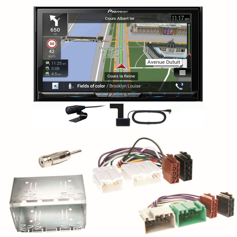 Pioneer AVIC-Z830DAB Navigation USB CD Bluetooth Einbauset für Volvo S40 V40 850 Pioneer AVIC-Z830DAB Navigation USB CD Bluetooth Einbauset für Volvo S40 V40 850