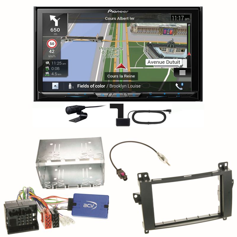 Pioneer AVIC-Z830DAB Navigation Bluetooth Einbauset für Mercedes Viano Vito W639 Pioneer AVIC-Z830DAB Navigation Bluetooth Einbauset für Mercedes Viano Vito W639