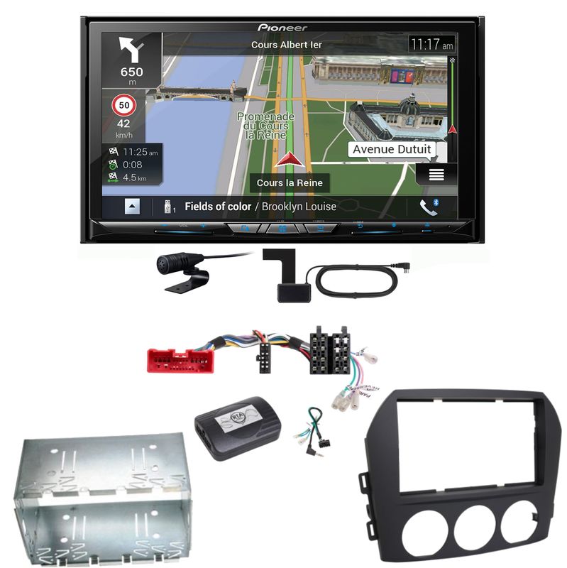 Pioneer AVIC-Z830DAB Navigation Bluetooth USB MP3 Einbauset für Mazda MX-5 NC Pioneer AVIC-Z830DAB Navigation Bluetooth USB MP3 Einbauset für Mazda MX-5 NC
