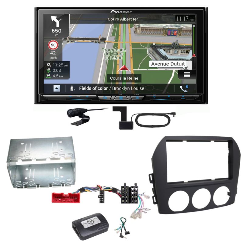 Pioneer AVIC-Z830DAB Navigation Bluetooth USB MP3 Einbauset für Mazda MX-5 NC FL Pioneer AVIC-Z830DAB Navigation Bluetooth USB MP3 Einbauset für Mazda MX-5 NC FL