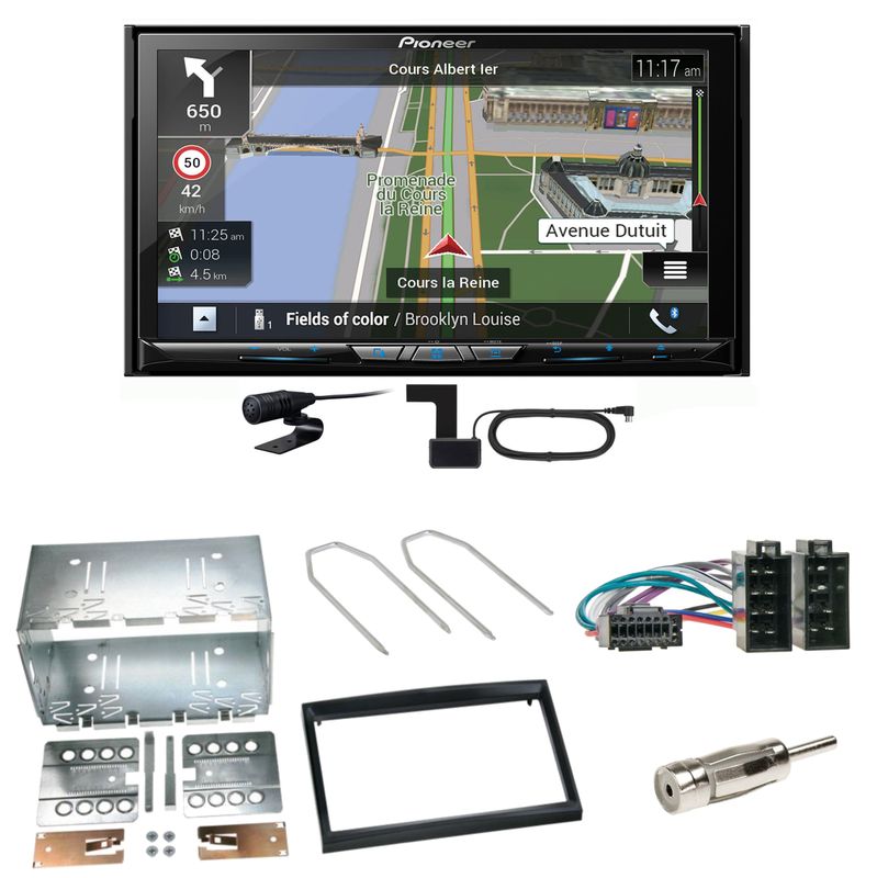 Pioneer AVIC-Z830DAB Navigation USB MP3 Einbauset für Peugeot 307 Citroen C2 C3 Pioneer AVIC-Z830DAB Navigation USB MP3 Einbauset für Peugeot 307 Citroen C2 C3