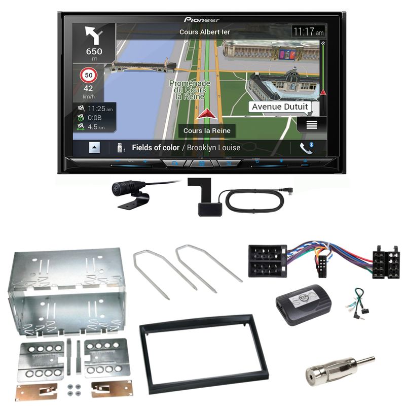 Pioneer AVIC-Z830DAB Navigation USB MP3 Einbauset für Peugeot 307 Citroen C2 C3 Pioneer AVIC-Z830DAB Navigation USB MP3 Einbauset für Peugeot 307 Citroen C2 C3