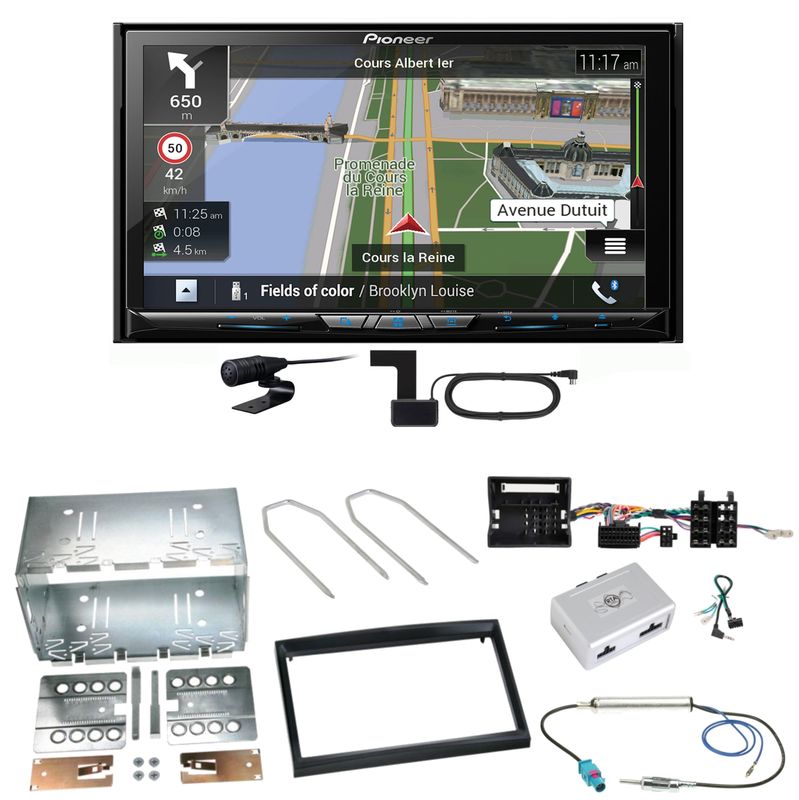 Pioneer AVIC-Z830DAB Navigation CD Einbauset für Peugeot 207 307 Partner Expert Pioneer AVIC-Z830DAB Navigation CD Einbauset für Peugeot 207 307 Partner Expert