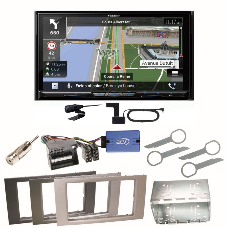 Pioneer AVIC-Z930DAB Bluetooth USB Einbauset für Ford Kuga Fusion Galaxy S-Max