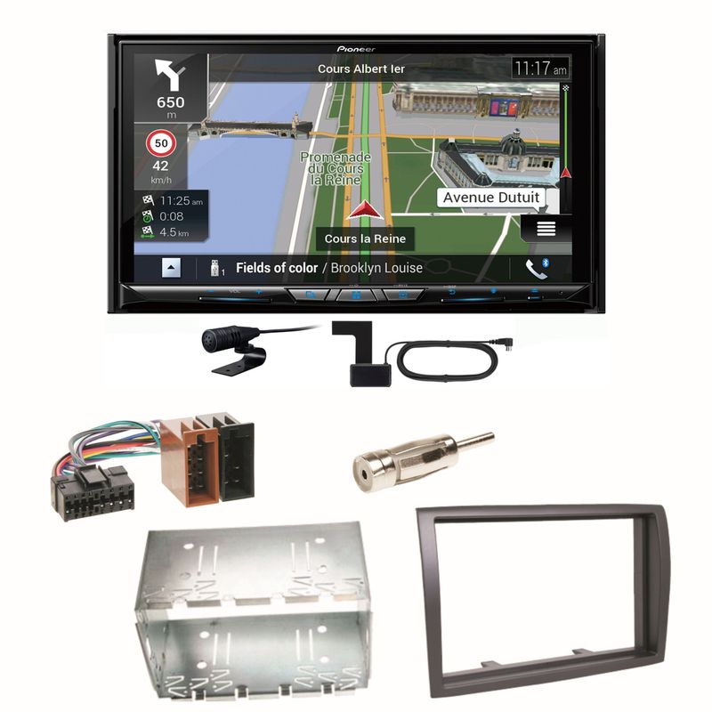 Pioneer AVIC-Z930DAB Navigation DAB+ USB Einbauset für Fiat Ducato Boxer Jumper