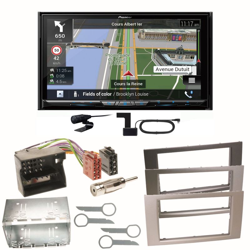 Pioneer AVIC-Z930DAB Navigation USB Einbauset für Ford Focus Fusion Galaxy S-Max