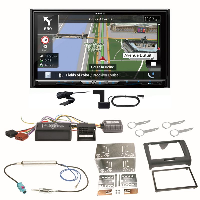 Pioneer AVIC-Z930DAB Navigation Bluetooth CD USB MP3 Einbauset für Audi TT 8J Pioneer AVIC-Z930DAB Navigation Bluetooth CD USB MP3 Einbauset für Audi TT 8J