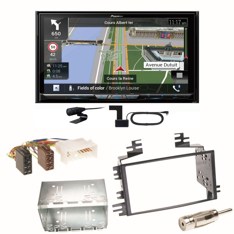 Pioneer AVIC-Z930DAB Navigation Bluetooth Einbauset für Kia Sportage JE Rio JB