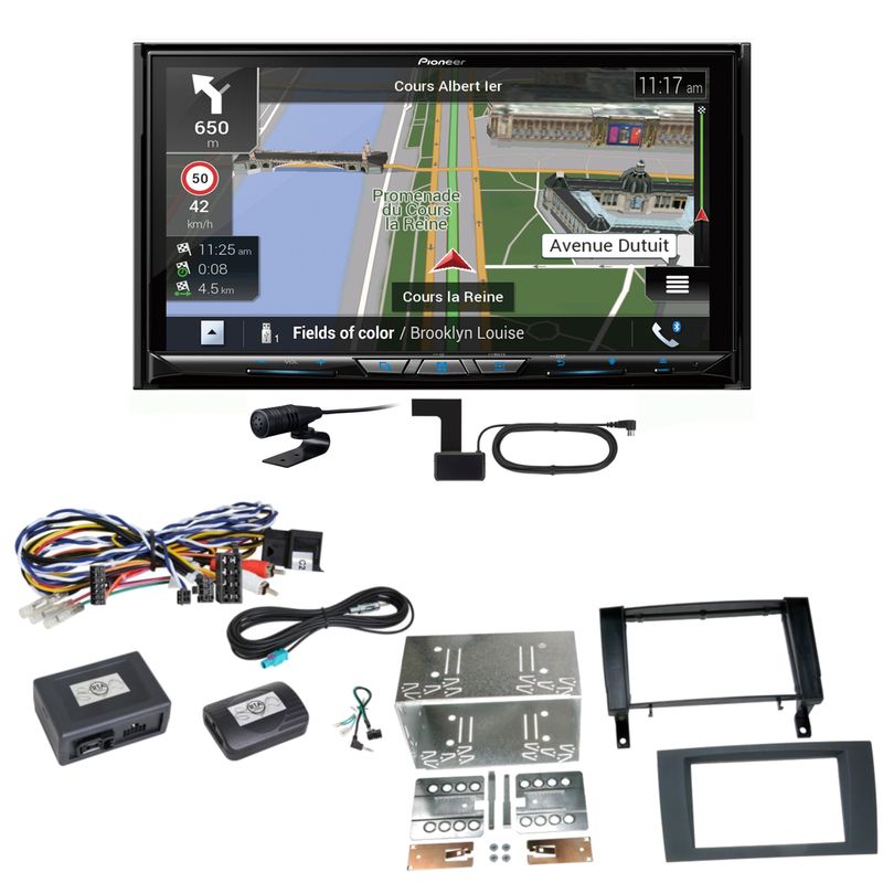 Pioneer AVIC-Z930DAB Navigation Bluetooth USB Einbauset für Mercedes SLK R171 Pioneer AVIC-Z930DAB Navigation Bluetooth USB Einbauset für Mercedes SLK R171