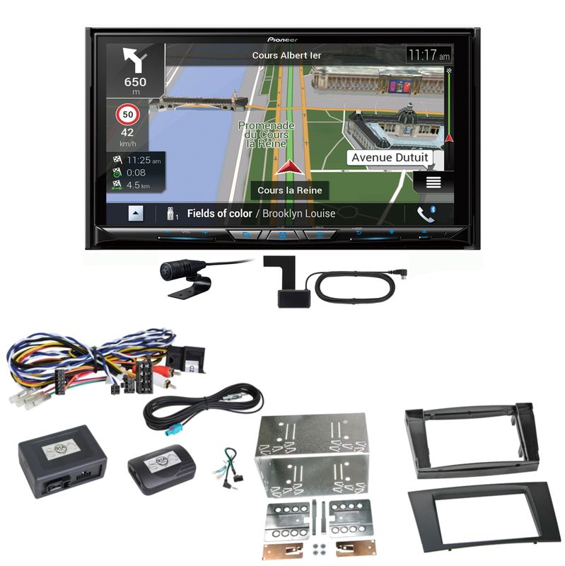 Pioneer AVIC-Z930DAB Navigation Bluetooth Einbauset für Mercedes W211 CLS W219 Pioneer AVIC-Z930DAB Navigation Bluetooth Einbauset für Mercedes W211 CLS W219