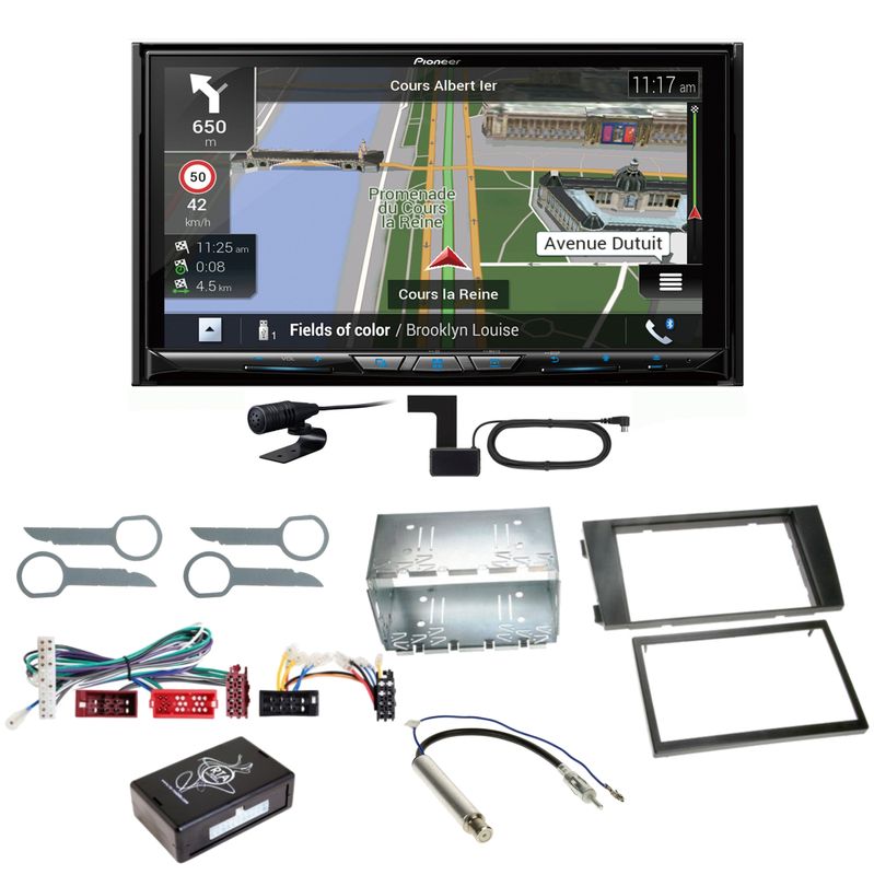 Pioneer AVIC-Z930DAB Navigation Bluetooth CD USB MP3 Einbauset für Audi A6 4B Pioneer AVIC-Z930DAB Navigation Bluetooth CD USB MP3 Einbauset für Audi A6 4B