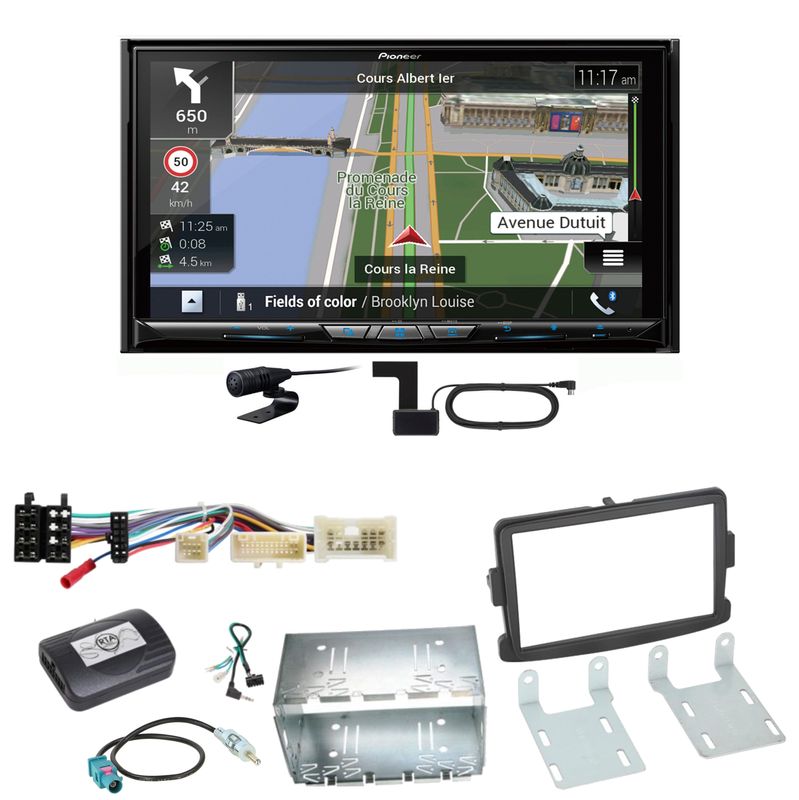 Pioneer AVIC-Z930DAB Navigation Bluetooth CD Einbauset für Dacia Dokker Sandero Pioneer AVIC-Z930DAB Navigation Bluetooth CD Einbauset für Dacia Dokker Sandero