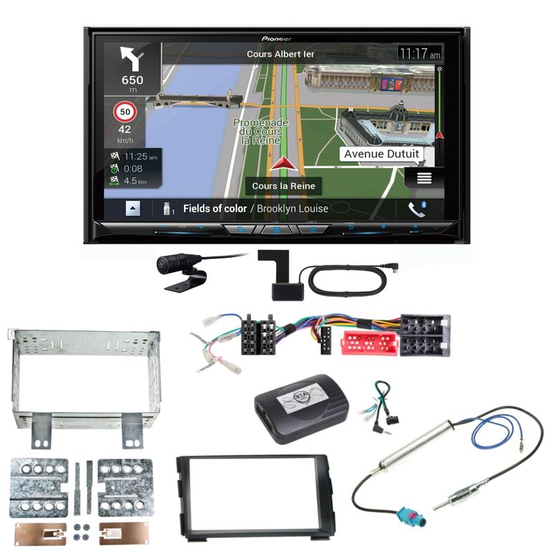 Pioneer AVIC-Z930DAB Navigation Bluetooth USB CD MP3 Einbauset für Kia Cee'd ED