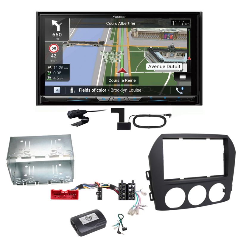 Pioneer AVIC-Z930DAB Navigation Bluetooth USB MP3 Einbauset für Mazda MX-5 NC FL Pioneer AVIC-Z930DAB Navigation Bluetooth USB MP3 Einbauset für Mazda MX-5 NC FL