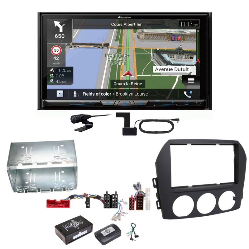 Pioneer AVIC-Z930DAB Navigation Bluetooth USB MP3 Einbauset für Mazda MX-5 NC FL Pioneer AVIC-Z930DAB Navigation Bluetooth USB MP3 Einbauset für Mazda MX-5 NC FL