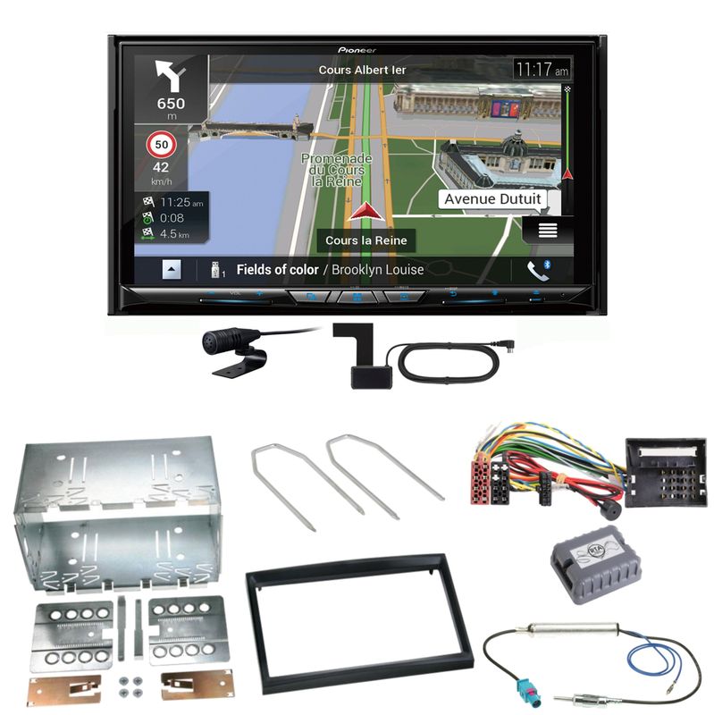 Pioneer AVIC-Z930DAB Navigation USB Einbauset für Peugeot 207 307 Partner Expert Pioneer AVIC-Z930DAB Navigation USB Einbauset für Peugeot 207 307 Partner Expert