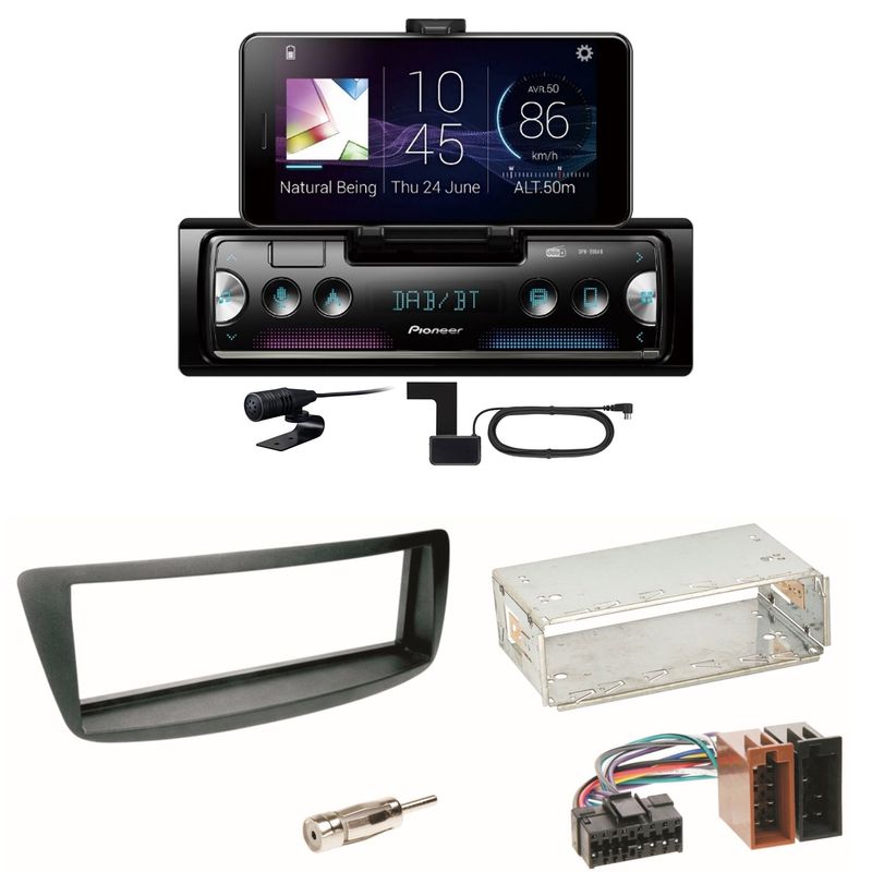 Pioneer SPH-20DAB Digitalradio USB Einbauset Toyota Aygo Citroen C1 Peugeot 107