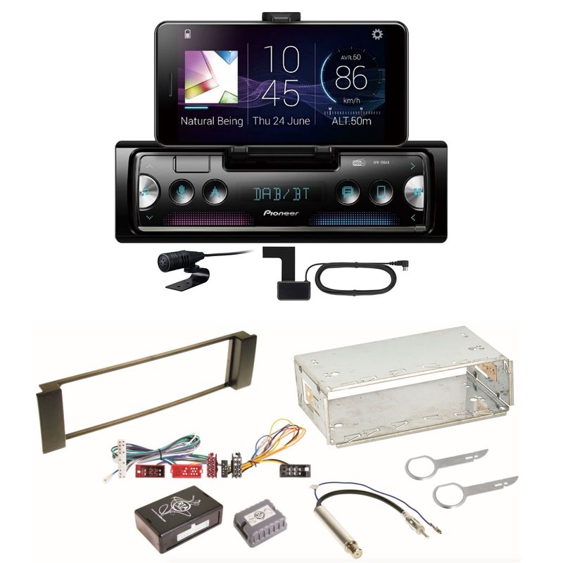 Pioneer SPH-20DAB Digitalradio Bluetooth FLAC Einbauset für Audi A3 8L A6 4B