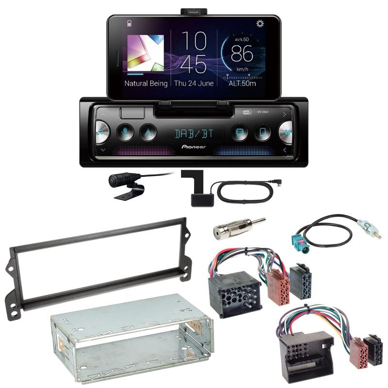 Pioneer SPH-20DAB Digitalradio Bluetooth USB FLAC Einbauset für MINI R50 R52 R53