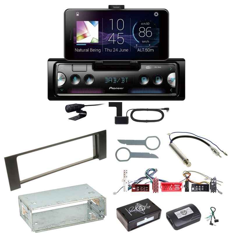 Pioneer SPH-20DAB Digitalradio Bluetooth MP3 FLAC Einbauset für Audi A4 B6 B7 Pioneer SPH-20DAB Digitalradio Bluetooth MP3 FLAC Einbauset für Audi A4 B6 B7