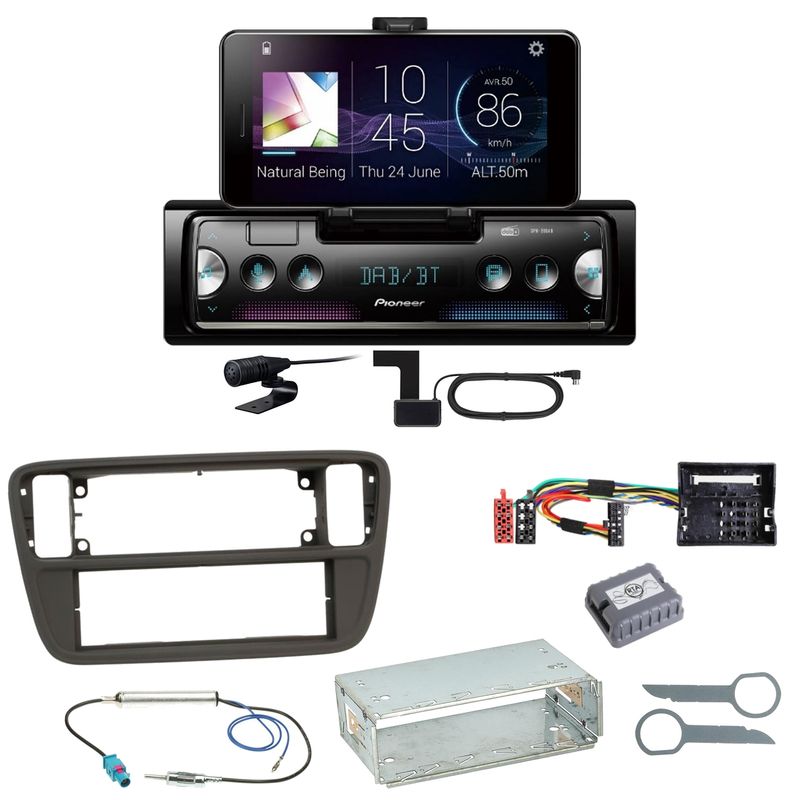 Pioneer SPH-20DAB Digitalradio USB MP3 Einbauset für Up Seat Mii Skoda Citigo