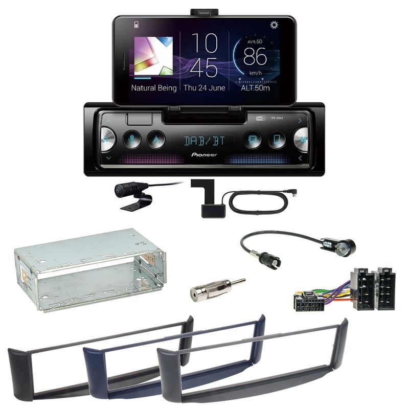 Pioneer SPH-20DAB Digitalradio Bluetooth USB FLAC Einbauset Smart ForTwo 450