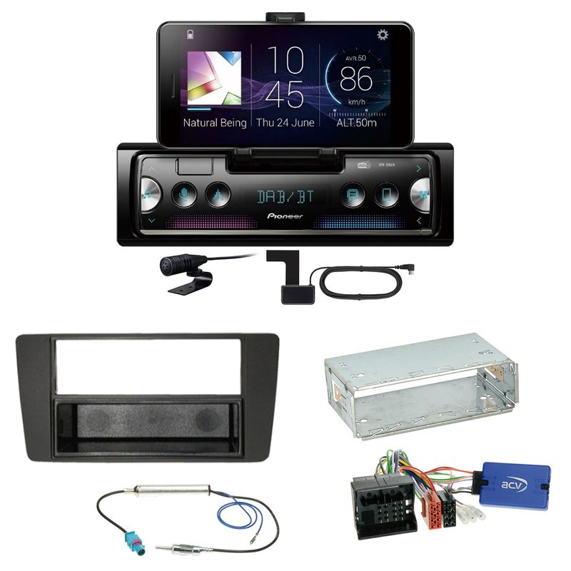 Pioneer SPH-20DAB DAB+ Bluetooth FLAC USB Einbauset für Skoda Yeti 5L Octavia 2