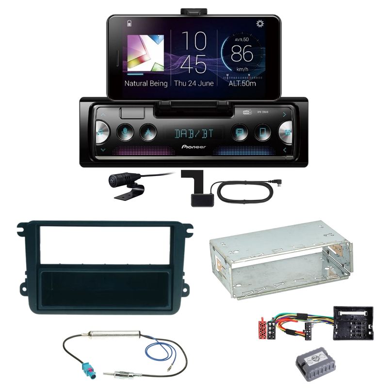 Pioneer SPH-20DAB DAB+ Bluetooth FLAC Einbauset für Seat Leon Altea XL Alhambra