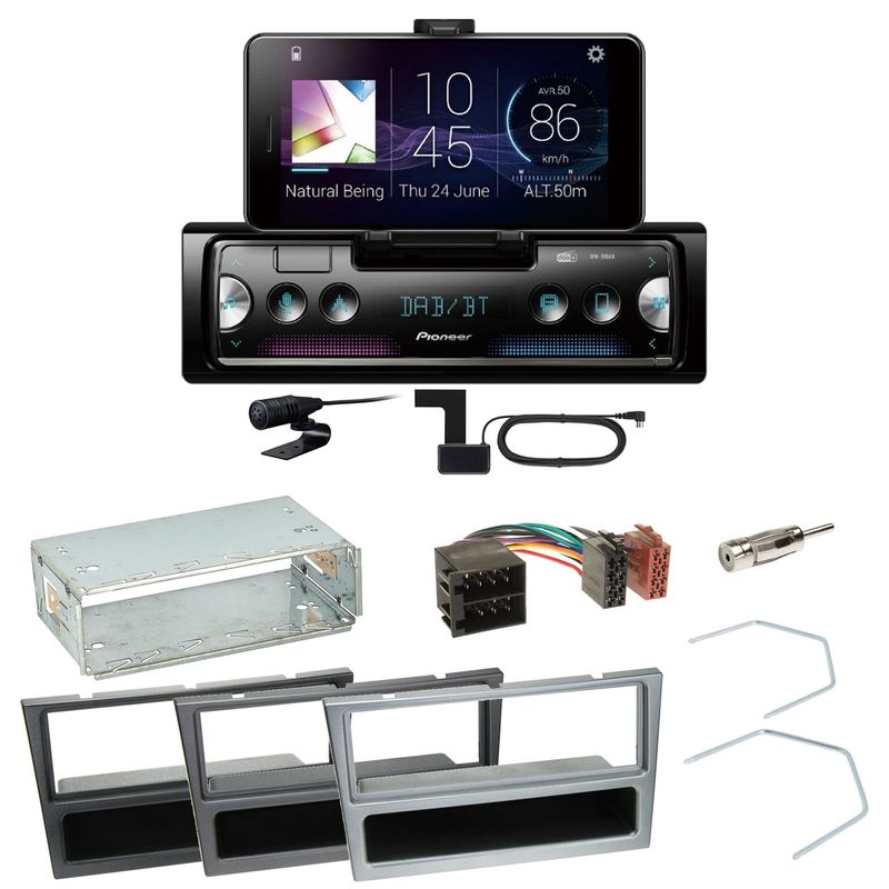 Pioneer SPH-20DAB DAB+ FLAC USB Einbauset für Opel Vectra C Signum Corsa Combo