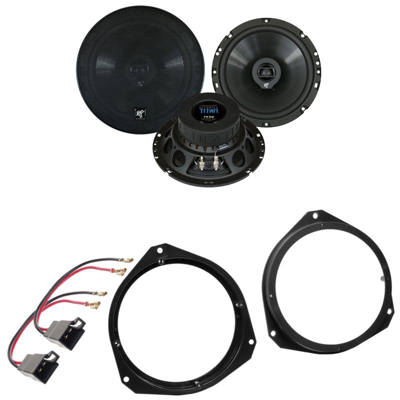 Hifonics Titan TS-62 Koax Lautsprecher Einbauset für Opel Astra H Corsa D vorne Hifonics Titan TS-62 Koax Lautsprecher Einbauset für Opel Astra H Corsa D vorne