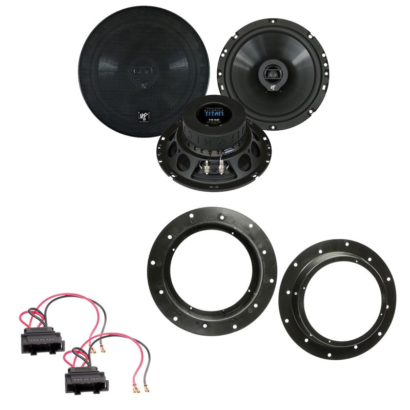 Hifonics Titan TS-62 Koax Lautsprecher Einbauset vorne passend für Octavia Yeti Hifonics Titan TS-62 Koax Lautsprecher Einbauset vorne passend für Octavia Yeti
