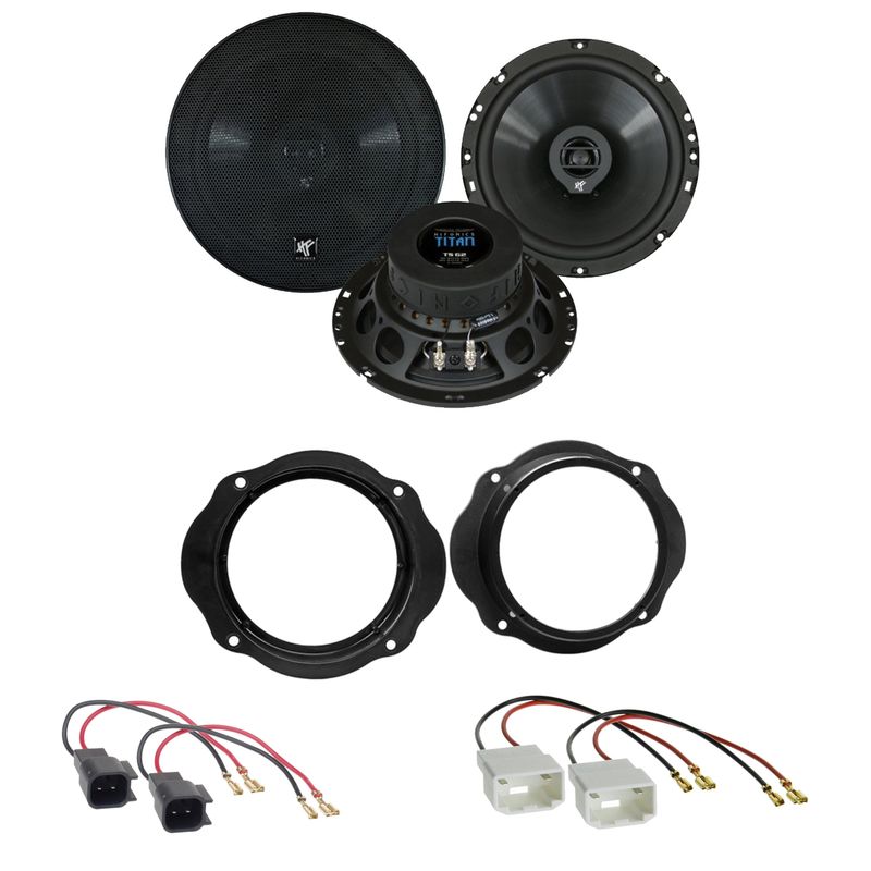 Hifonics Titan TS-62 Lautsprecher Einbauset für Ford Fiesta MK6 Facelift vorne Hifonics Titan TS-62 Lautsprecher Einbauset für Ford Fiesta MK6 Facelift vorne