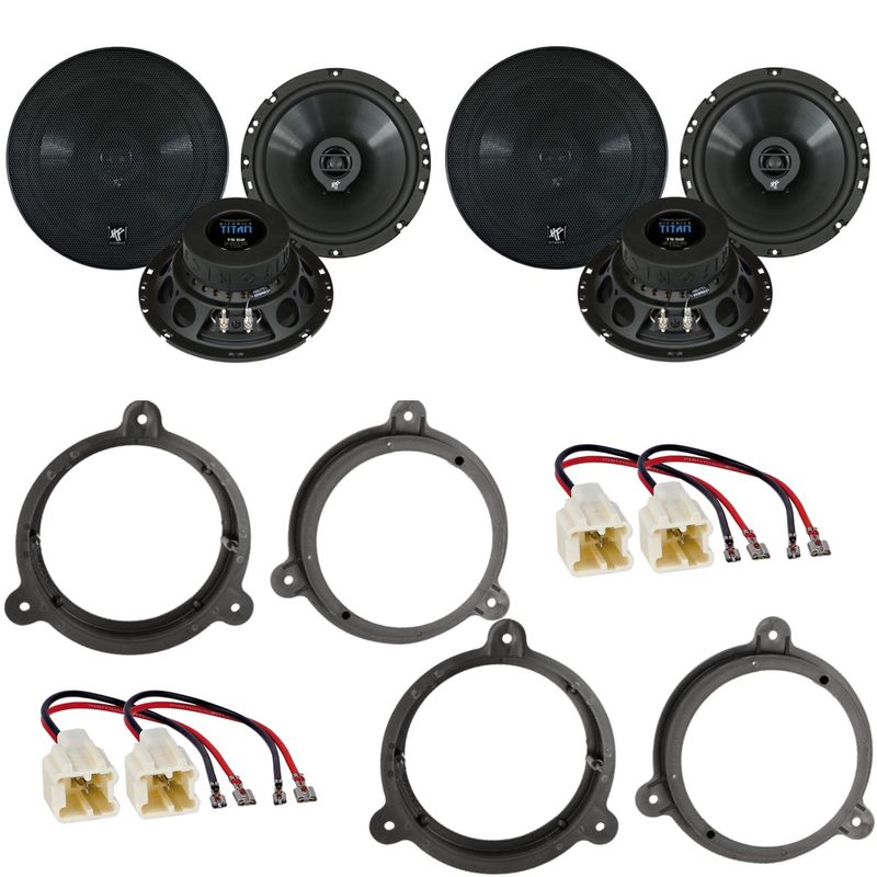 Hifonics Titan TS-62 Lautsprecher Einbauset für Nissan Juke ab 2010 vorne hinten Hifonics Titan TS-62 Lautsprecher Einbauset für Nissan Juke ab 2010 vorne hinten