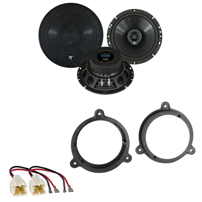 Hifonics Titan TS-62 Koax Lautsprecher Einbauset für Nissan Micra K12 K13 vorne Hifonics Titan TS-62 Koax Lautsprecher Einbauset für Nissan Micra K12 K13 vorne
