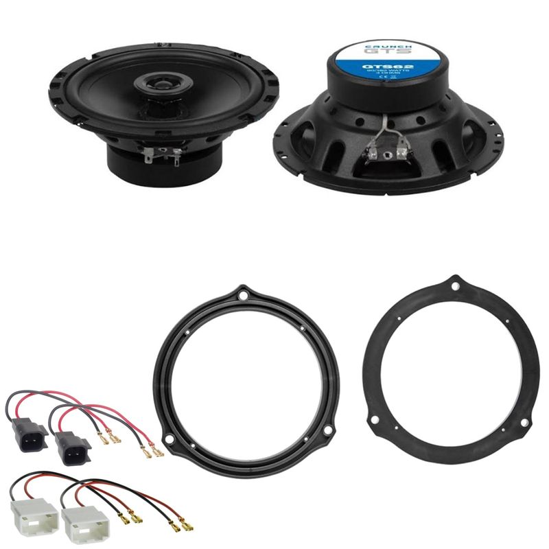 Crunch GTS-62 Koaxial Lautsprecher Einbauset für Ford Focus 2 C-Max Kuga hinten