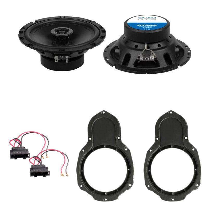 Crunch GTS-62 3 Ohm Lautsprecher Einbauset vorne passend für Passat B6 B7 3C CC Crunch GTS-62 3 Ohm Lautsprecher Einbauset vorne passend für Passat B6 B7 3C CC