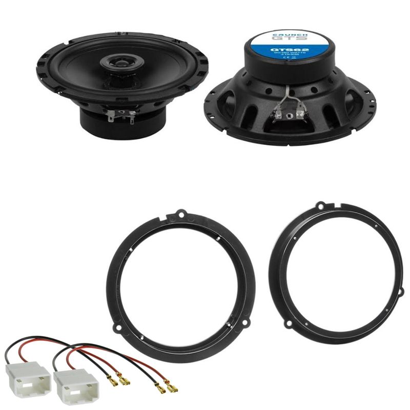 Crunch GTS-62 Koaxial Lautsprecher Einbauset für Ford Tourneo Connect Custom